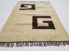 Vintage Traditional Handmade Oriental Wool Multi Kilim Rug 2.6×2.0ft