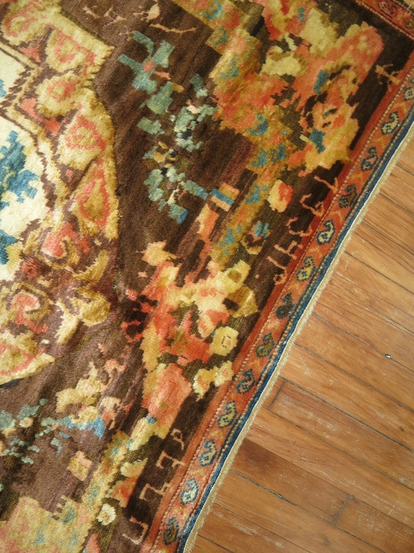 Antique Caucasian Armenian Karabagh Rug Size 4'5''x5'10'' Dated 1934 gallery
