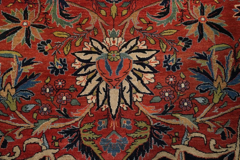 Vegetable Dye Traditional Oversized Rug 11x17 Hand-knotted Wool Vintage Carpet gallery