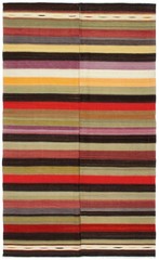 Vintage Hand Woven Area Rug 5’8″ x 9’8″ Traditional Wool Oriental Carpet