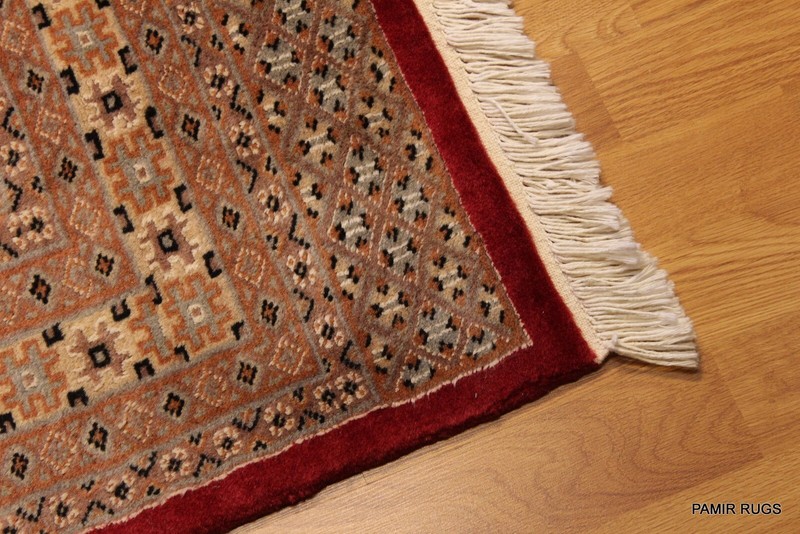 _HAND_MADE_4 X 6 FT. Bukhara Turkmen New 100% natural wool fine weave red *RUG* gallery