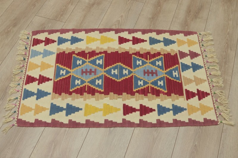 Traditional Vintage Cappadocia Kilim Rug Tribal Handmade Ethnic Carpet 2x3 ft gallery