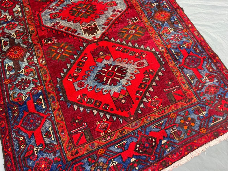 4'2 x 6'9 ft Vintage Turkish-Inspired Medallion Design Soft Wool Rug Bedroom Rug gallery