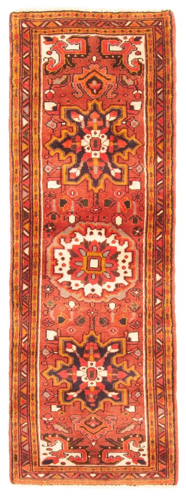 Vintage Hand-Knotted Area Rug 2'1" x 6'1" Traditional Wool Carpet