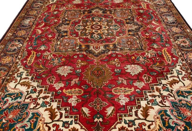 4X7 ft Handmade Red Wool Rug Vintage Style Tribal Oriental Home Decor Carpet gallery