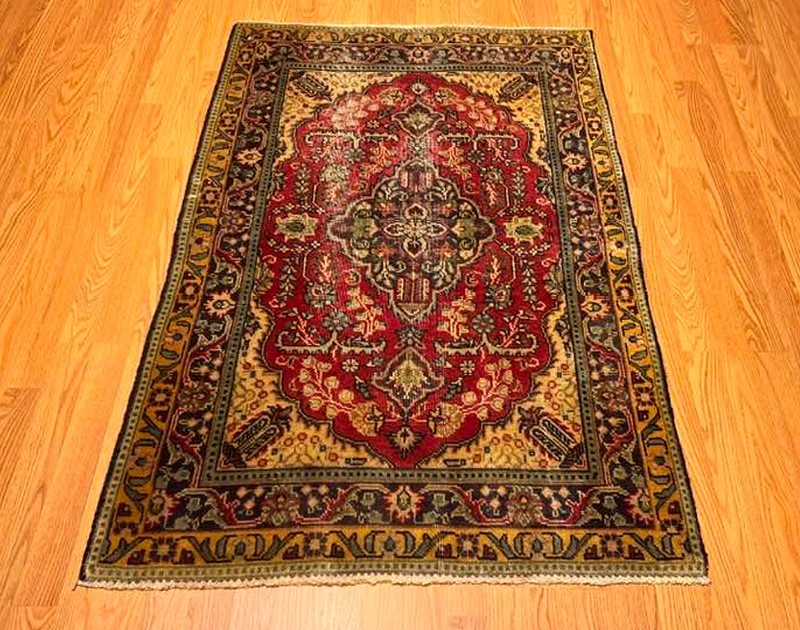 3 x 5 Handmade Antique 1930s One Of A kind Village Made Kurdish Vintag Wool Rug gallery