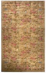 11’x18′ Antique Large Wool Brown Earth Tone Hand Knotted Pile English Rug