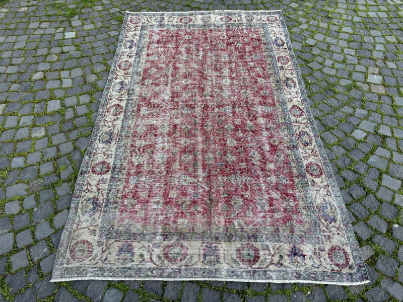 Large rug, Turkish rug, Wool rug, Vintage rug, Handmade rug | 5,3 x 8,7 ft gallery