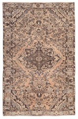 Vintage Traditional Hand-Knotted Area Rug 4’2″ x 6’8″ Oriental Wool Carpet