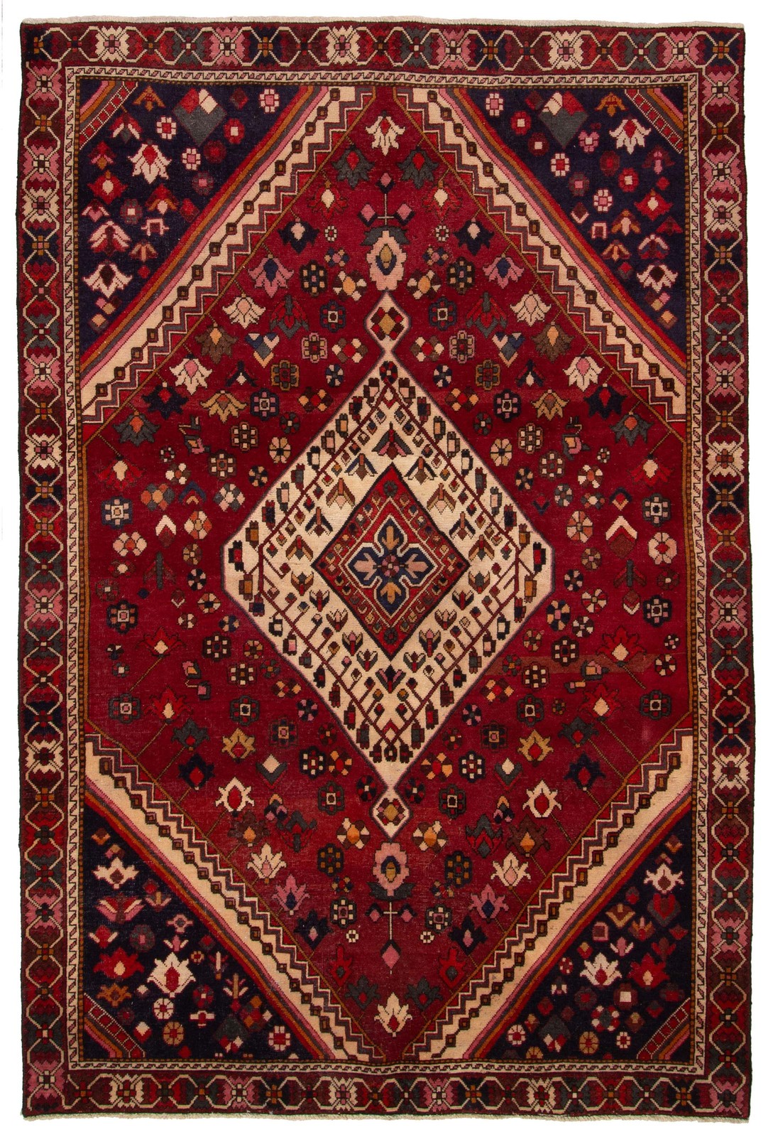 Vintage 6'6" x 9'8" Traditional Hand Knotted Vegetable Dye Wool Area Rug gallery