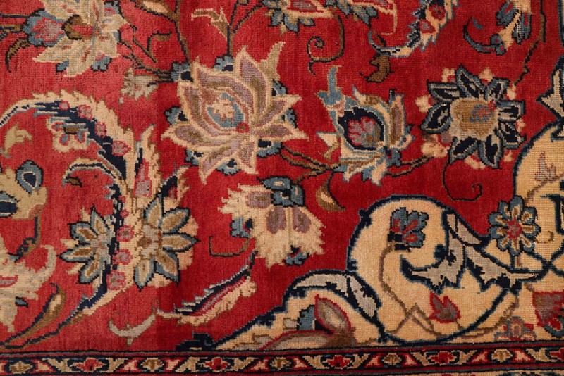 Vintage 7'7" x 11'2" Traditional Hand Knotted Vegetable Dye Wool Area Rug gallery