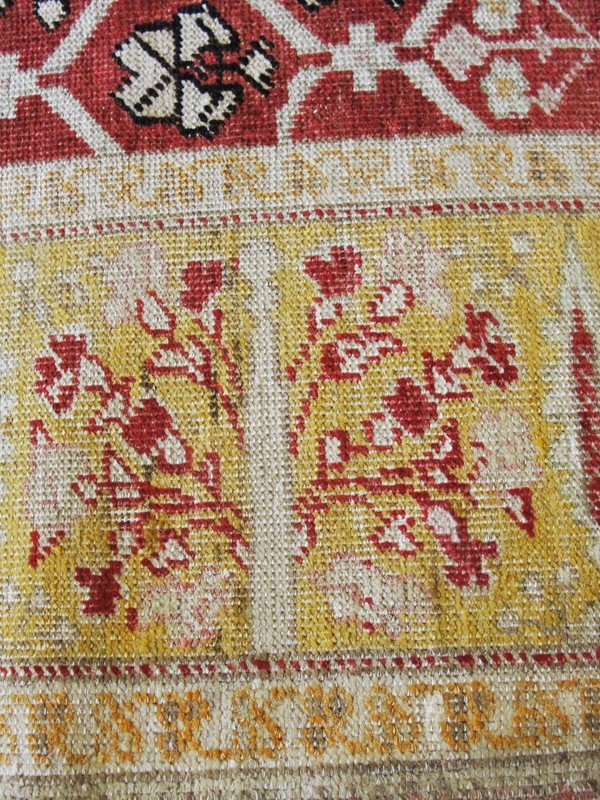 Antique Turkish Oushak Rug, 4' x 5'4" #15498 gallery