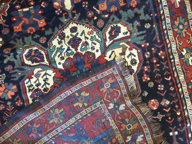 Lovely Lori - 1940s Antique Oriental Rug - Tribal Nomadic Carpet - 5.6 x 8.9 ft gallery