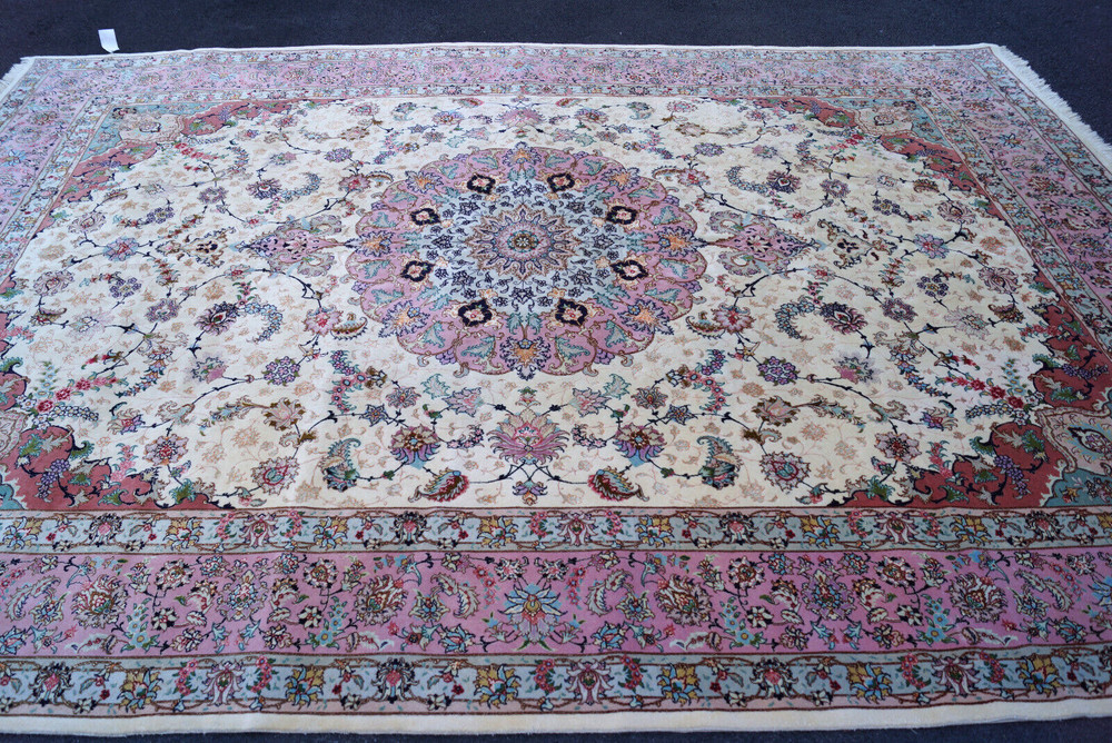 8X12FT EXCEPTIONAL SUPER FINE TABRIZIE RUG Ca 1970- 60 RAJ
