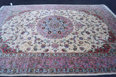 8X12FT EXCEPTIONAL SUPER FINE TABRIZIE RUG Ca 1970- 60 RAJ