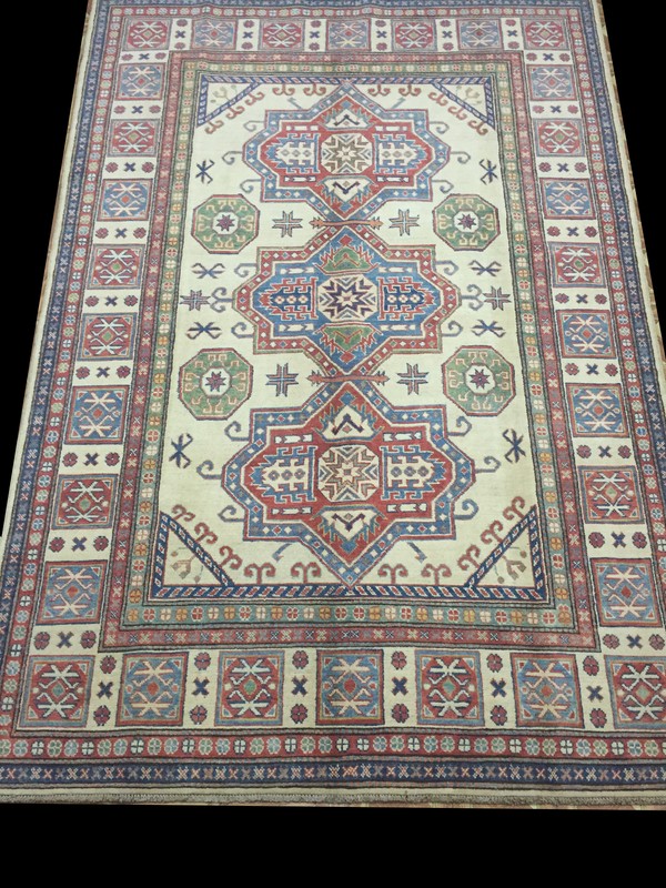 Natural Dyes Handmade Runner 6x9' Kazak Antique Design Traditional gallery