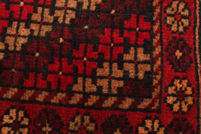 Vintage Hand-Knotted Area Rug 2'8" x 4'11" Traditional Oriental Wool Carpet gallery
