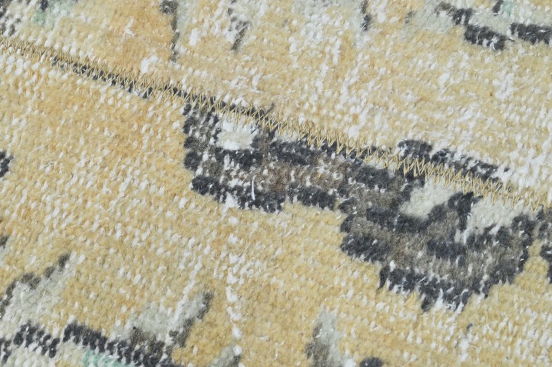 Vintage Turkish Runner Rug 2x6ft Wool Anatolian Handmade Hallway Oushak BEIGE gallery