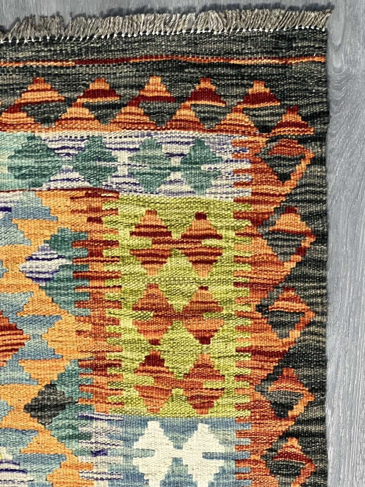 Vintage Kilim Traditional Hand Made Oriental Wool Kilim 5ftx3.2ft 150cmx102cm gallery