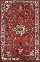 Vintage Floral Traditional Handmade Wool Bakhtiari Living Room Area Rug 6×10