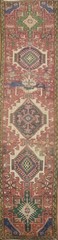 Vibrant Geometric Runner Rug 2×9 Handmade Wool Traditional Carpet for Hallway