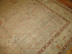 Modern Unbelievable Square Turkish Oushak Ushak Rug 9’1”x9’10”
