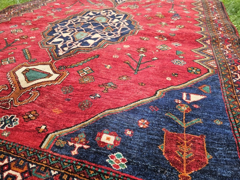 5.7 x 9.8 ANTIQUE KAZAK VINTAGE HERIZ RUG CAUCASIAN SERAPI OUSHAK KAZAK SHIRVAN gallery
