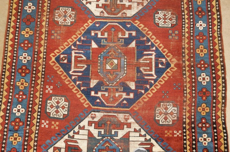 ANTIQUE KAZAK RUG KUBA SHIRVAN ORIENTAL RUG CARPET HERIZ SERAPI #1 gallery