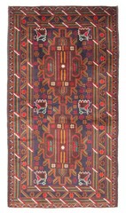3’9″ x 6’11” Vintage Hand Knotted Area Rug Traditional Oriental Wool Carpet
