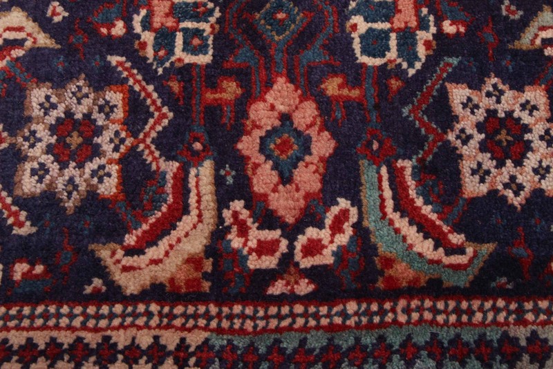 Vintage Hand-knotted Runner Rug 3'8" x 9'1" Traditional Oriental Wool Carpet gallery
