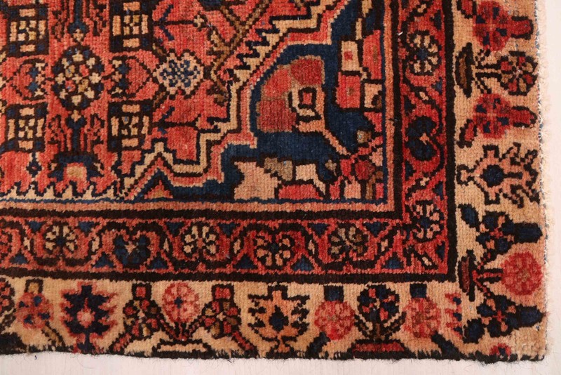 Vintage 4'4" x 6'1" Traditional Hand Knotted Vegetable Dye Wool Area Rug gallery