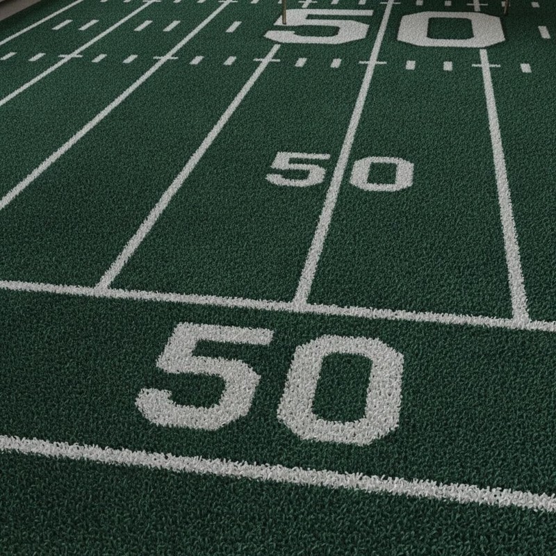 American Football Field Area Rug Sports Field Throw Rug Carpet for Home Décor gallery