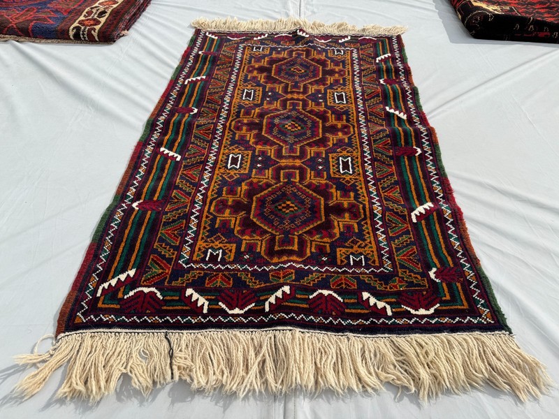 3x5 Ft Afghan Handmade Medallion Wool Area Rug Turkish Geometric Oriental Carpet gallery