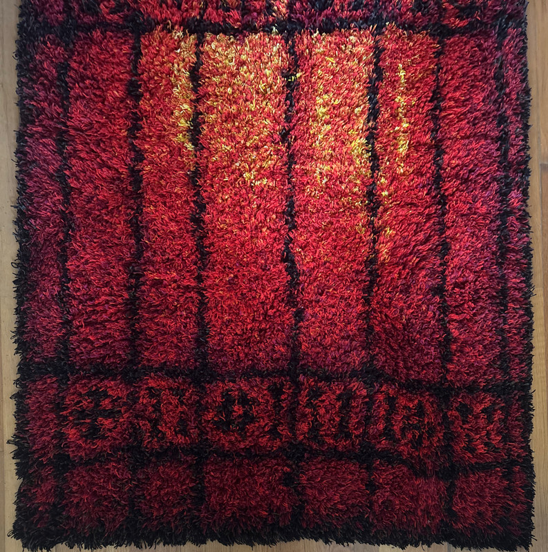 1960s Rya Rug by Laila Mikkonen, Finland, Never Been on the Floor gallery