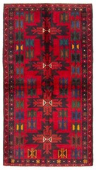 Vintage Hand-Knotted Area Rug 3’6″ x 6’5″ Traditional Oriental Wool Carpet