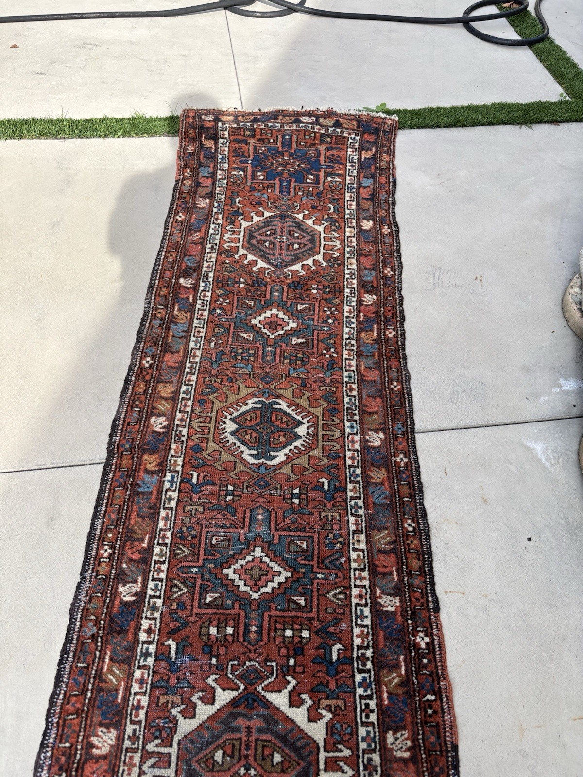 8.6 by 2.2 Turn Of Century Karajeh Runner Hard To Find $475 gallery