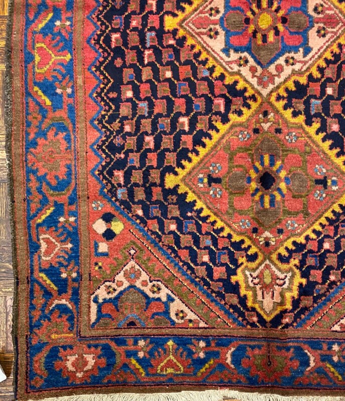 Malayyer small carpet ca. 19th C. ; 4 ft x 7 ft gallery