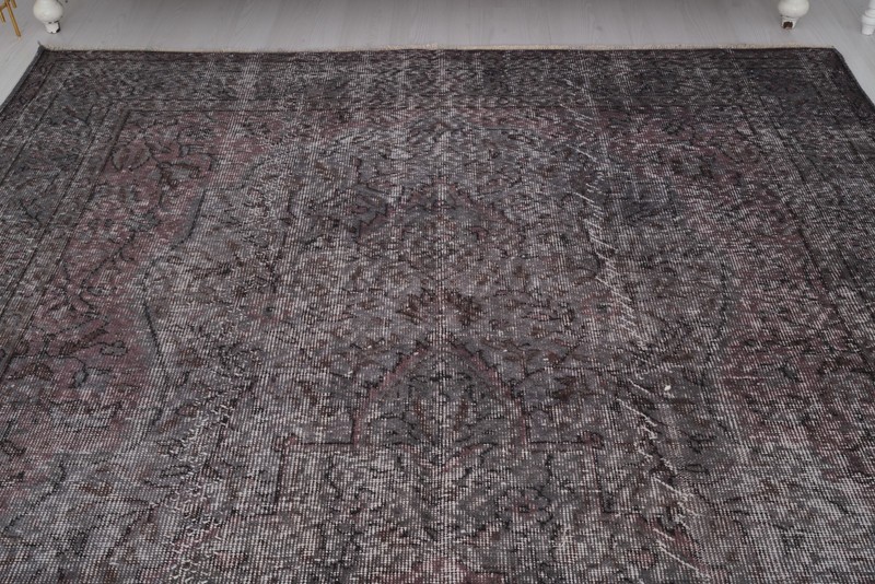 Oversize Vintage Area Rugs, 6x10 Rug, Turkish Oushak Rug Carpet Handmade Rug 256 gallery