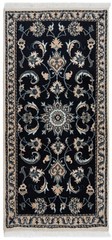 Nain 144×68 cm Hand Knotted Oriental Wool Carpet Runner Rug Blue