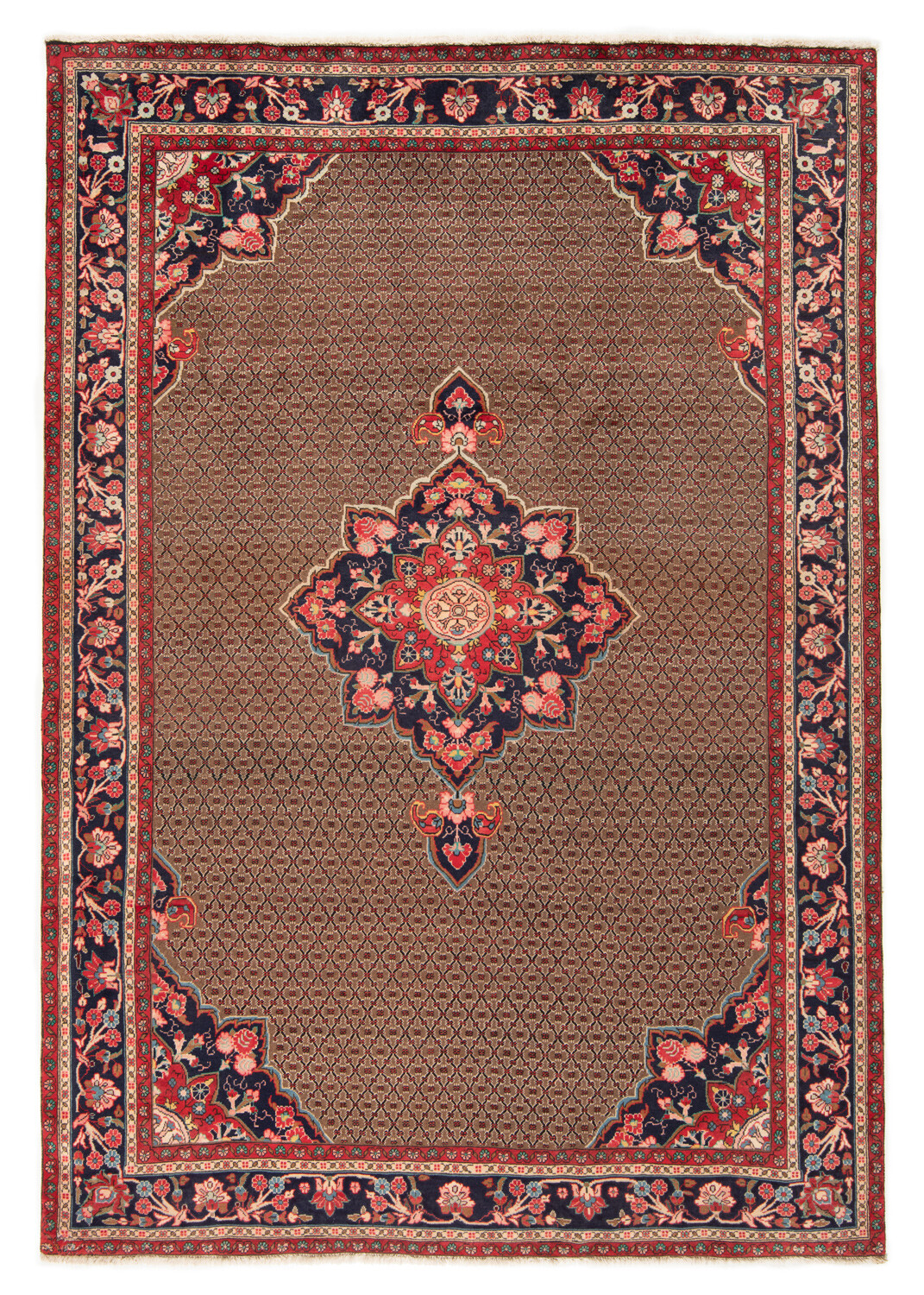 Koliai 285x200 cm Hand Knotted Oriental Rug Carpet Brown Nomadic gallery