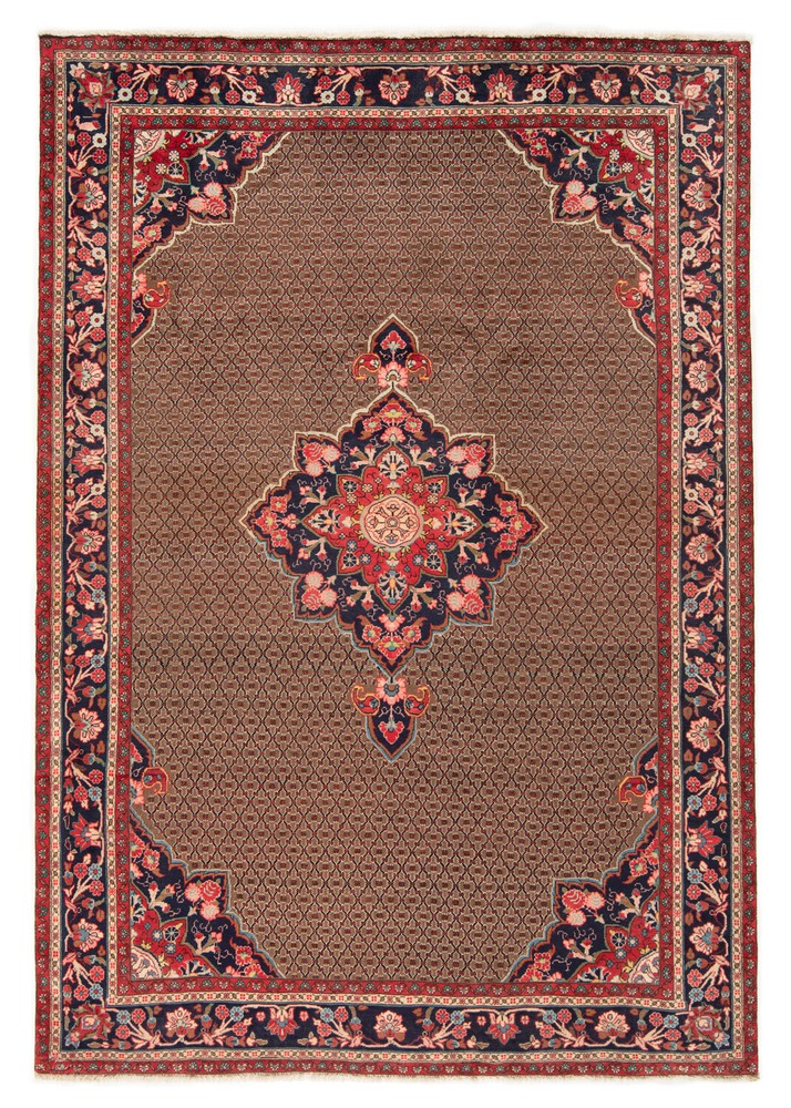 Koliai 285x200 cm Hand Knotted Oriental Rug Carpet Brown Nomadic