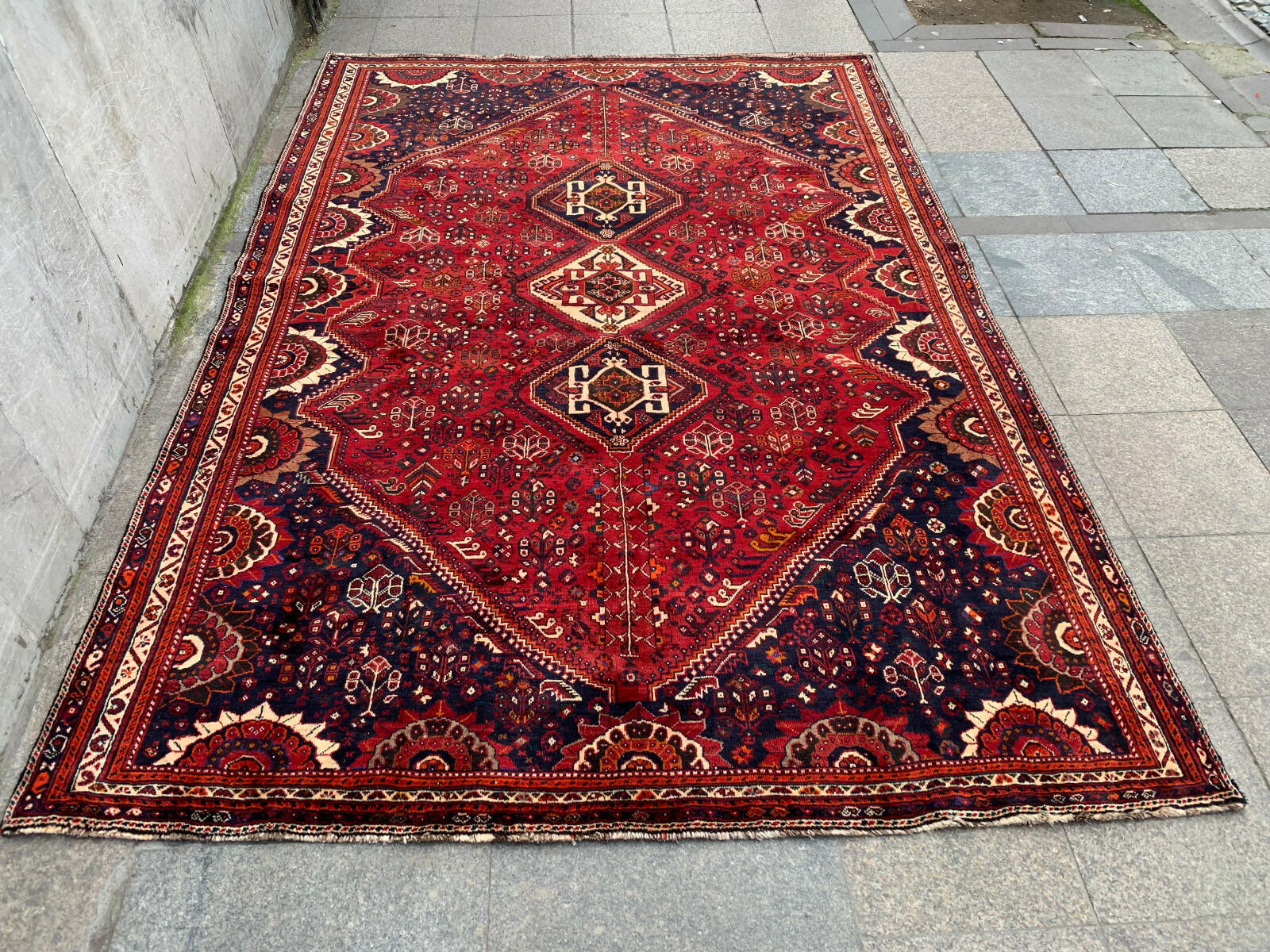 7'2'' x 10'4'' Vintage Carpet Natural Village Rug Handmade Rug.SKU:P1489 gallery