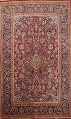 Antique Vegetable Dye Hand-made Rug 4×7 Traditional Living Room Floral Carpet