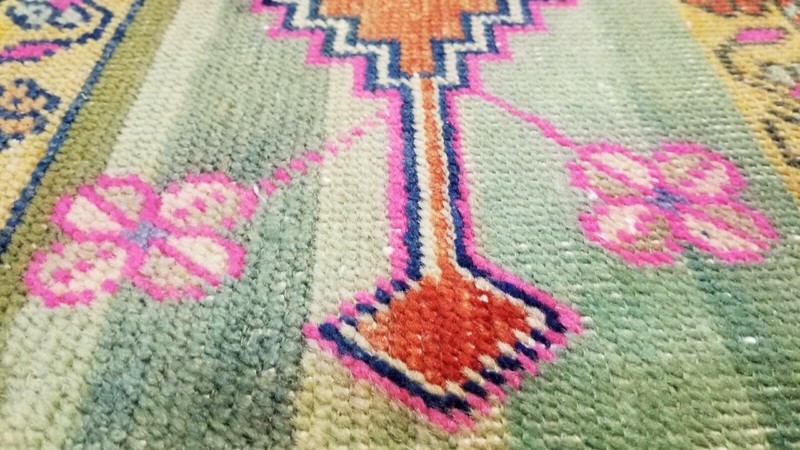 Vibrant Bohemian Turkish Tribal Rug 1'5'' x 2'11" gallery