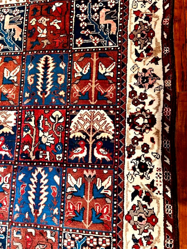 Exquisite 1960's Authentic Vintage Mint Hand Made Knotted Runner 11' x 3' ft gallery
