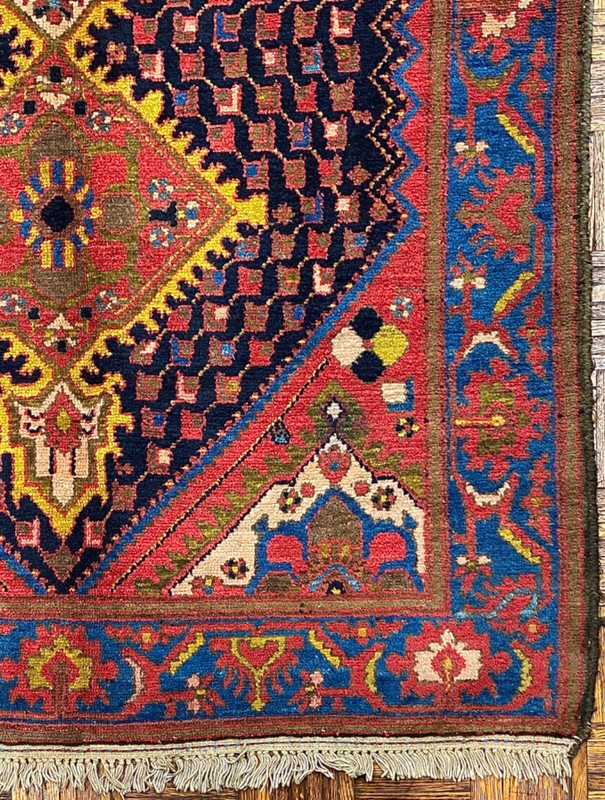 Malayyer small carpet ca. 19th C. ; 4 ft x 7 ft gallery