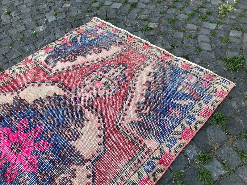 Handmade Rug Turkish Area Rug Vintage Rug Oushak Rug Antique Rug Bohemian Rug gallery