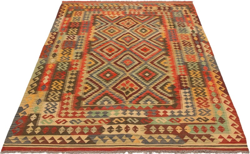 Vintage 6'8" x 9'10" Traditional Wool Hand Woven Oriental Area Rug gallery