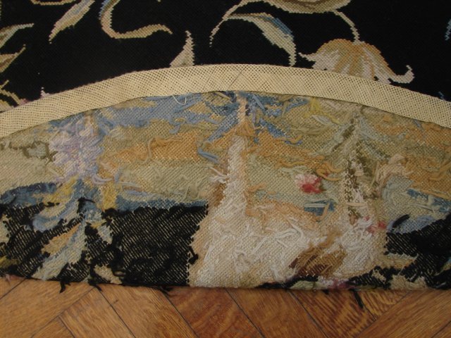 Round Needlepoint Hand-Woven 6x6 Nature Wildlife Modern Area Rug PIX-10333 gallery