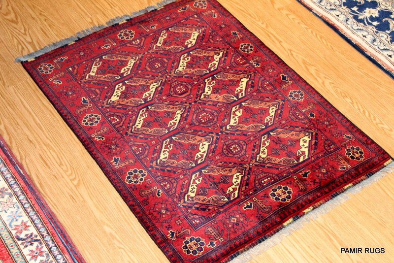 Turkoman Beshir Tribal Wool Rug 3x5 ft. wool handmade hand knotted gallery